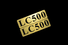 EEE-911-1 LC500 金黒 アクリル2層 ステッカー レクサス カスタム 前期 後期 2枚1セット