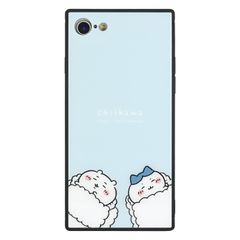 【特価セール】7 (4.7インチ) / / 対応 8 (第3世代/第2世代) スクエアガラスケース SE すやすや iPhone ちいかわ CK-02BL グルマンディーズ