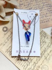 【レアカラー】574≫シーグラスのネックレス