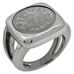 激レア！HERMES 指輪★エルメス コロゾリング ビンテージ 12号 メンズ HERMES メンズ リング Carrousel ring 馬型 直営店ラッピング