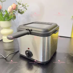 【送料無料】電気フライヤー 多機能卓上フライヤー ステンレス 家庭用 卓上 コンパクト 3層断熱保護、火傷防止設計、ワンボタンスタート、コンパクトで便利、お手入れが簡単、自由な温度制御 2.5L大容量 揚げ物 電気で油加熱 家庭用 業務用のサムネイル