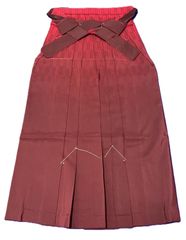 特価品 装束 神職 神官 緋袴 単仕立 綿/ポリエステル交織 紐下2尺2寸5 
