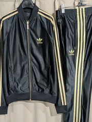 ⭐️adidas トラックジャケット　80s atp usa製 ブラック　ヨンス 80s USA製 adidasアディダス ATP ジャージ 黒 L☆トラック