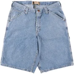古着 リー Lee DUNGAREES デニムペインターショーツ ショートパンツ メンズw36相当/eaa549256