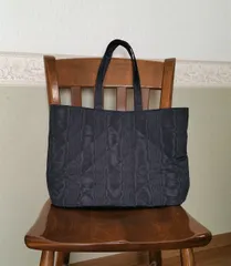 フォーマルサブバッグ　黒モアレキルティング　肩掛けタイプ