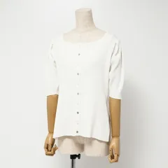 □美品□Rene ルネ 半袖 リブニット カーディガン サイズ38