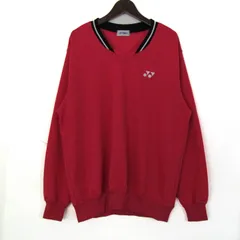 ヨネックス スウェット トレーナー 長袖 スポーツウエア トップス メンズ Lサイズ ピンク×ブラック YONEX 【中古】