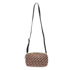 TOMMY HILFIGER トミー ヒルフィガー ロゴモノグラムショルダーバッグ  レッド系