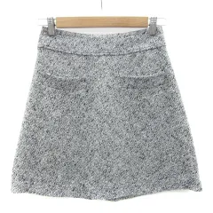 アナトリエ ANATELIER フレアスカート ミニ丈 36 S ブラック 黒 /YM19