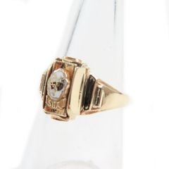 極美品●JOSTEN ジャスティン ヴィンテージ K10 1973年 アクセサリー カレッジリング・指輪 ゴールド 12号相当 総重量3.7g メンズ