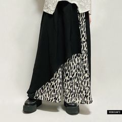 レオパードみたいなラップワイドパンツ
