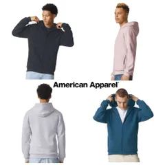【新商品】アメリカンアパレル (americanapparel) ReFlex Fleece Full-Zip Hoodie (M,L,XL)　リフレックス フリース フルジップ フーディ M,L,XLサイズ【男女兼用】スウェット パーカ アメアパ RF497のサムネイル