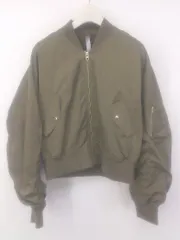 ◇ AG by aquagirl ジップアップ 長袖 ジャンパー ブルゾン サイズM カーキ ベージュ系 レディース E  【1304260013688】のサムネイル