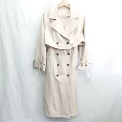 ◇ ⊇ GRL グレイル 袖取り外し可能 2WAY 長袖 コート サイズS ベージュ レディース E  【1501230046916】