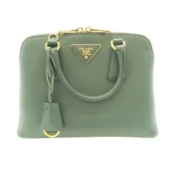 【中古】PRADA プラダ BL0838 プロムナード 2WAY ショルダーバッグ ハンドバッグ サフィアーノ グリーン レザー レディース ブランド A2503973  【無料ギフトラッピング承ります】