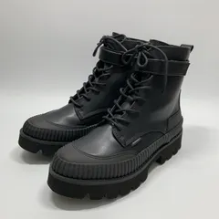 美品〇 JEANASIS ジーナシス レースアップ 厚底ブーツ M  23.5 ブラック 黒 ショートブーツ