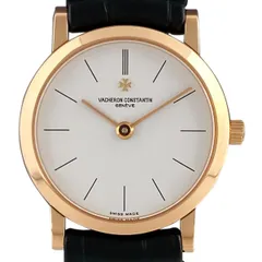 ヴァシュロン・コンスタンタン VACHERON CONSTANTIN パトリモニー 25093 腕時計 PG レザー クォーツ ホワイト レディース 【中古】のサムネイル