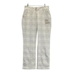 サイズ：L FILA GOLF フィラゴルフ  裏起毛 ロングパンツ チェック柄 ベージュ系 [240101486944] ゴルフウェア レディース ストスト