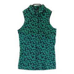 サイズ：S J.LINDEBERG ジェイリンドバーグ ; ノースリーブポロシャツ 総柄 ネイビー系 [240101432237] ゴルフウェア レディース ストスト