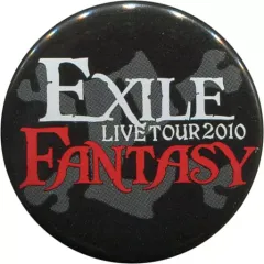 【中古】バッジ・ピンズ(男性) EXILE(背景：ブラック/EXILE：ホワイト/FANTASY：レッド) FANTASY 缶バッジ 「EXILE LIVE TOUR 2010 FANTASY」 