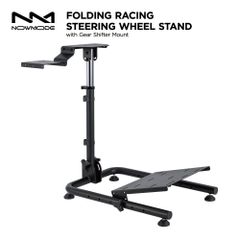 NOWMODE Racing Steering Wheel Stand レーシングホイールスタンド ハンコン ハンドル スタンド ステアリングコントローラー ギアシフターマウント付き PS5 PS4 PC Xbox 対応 LRS11-BS02-BK