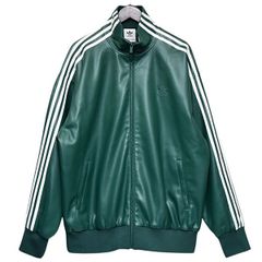 adidas originals　アディダスオリジナルス　フェイクレザー アディカラー スリーストライプス ルーズ ファイヤーバード トラックスーツジャケット　IZ4032　8054000205097