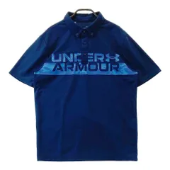 サイズ：LG UNDER ARMOUR アンダーアーマー 1371677 半袖ポロシャツ ボタンダウン  ネイビー系 [240101491883] ゴルフウェア メンズ ストスト