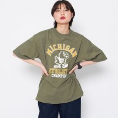 バードプリントカレッジＴシャツ