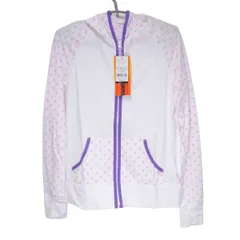 【未使用】オニール ラッシュガード UV UPF 50+ 長袖 水玉 パーカ 水着 L WHT 663486 レディース ONEILL