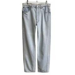 90's USA製 Levi's リーバイス 501 ボタンフライ デニムパンツ コットンパンツ ライトブルー 青 W32×30 No.H744