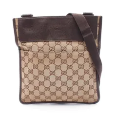 グッチ GUCCI ショルダーバッグ GGキャンバス 27639 ベージュ キャンバス レザー ショルダーバッグ レディース Used B