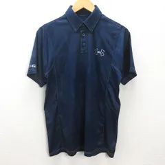 G■アンダーアーマー/UNDER ARMOUR 半袖ドライポロシャツ/スポーツウェア【MD】紺/men's/142【中古】■