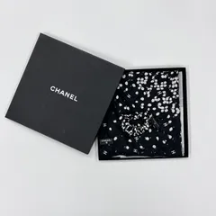 【中古】CHANEL シャネル ココマーク シュシュ スカーフ 2点セット ヘアゴム シルク ブラック ヴィンテージ レディース【中古美品】HIBUOCHI VINTAGE