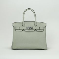 エルメス HERMES バーキン30 バーキン 30 バッグ トートバッグ トゴ グリネヴァ グリーン 緑 シルバー金具