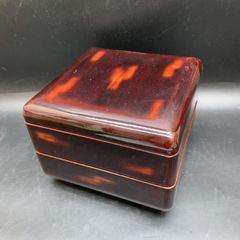 骨董品 津軽塗り 箱 小物入れ 蓋付き 木箱 - メルカリ