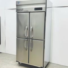 ホシザキ 業務用 縦型冷蔵庫 HR-90AT-1-ML W900×D650×H1910 単相100V 4ドア冷蔵庫 業務用 オール冷蔵 2022年製 中古 厨房