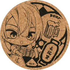 【中古】コースター 長尾景 コルクコースター 「DMMスクラッチ! バーチャルYouTuber にじさんじ 仕事帰りに一杯 スクラッチ」 D-3賞