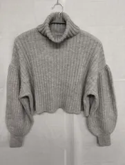 ナイスクラップ タートルネックセーター グレー レディースフリーサイズ