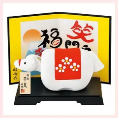 干支置物　開運　首ふり福午　◎2個目～大幅値引き対象商品　※オブジェ,開運,日本の縁起物,伝統,和風,リーズナブル,レトロモダン,お正月,迎春,品数豊富,うま,馬,飾り,新年,2026年,令和8年,レパートリー,定番品～個性的,ホワイト,可愛い,かわいい