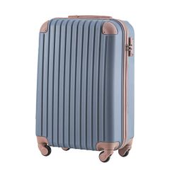 【数量限定】小型 TSAロック搭載 キャリーバッグ 2日 おしゃれ 3日 かわいい 1 Sサイズ suitcase 軽量 T8088 機内持ち込み トラベルハウス目玉 キャリーケース 静音 スーツケース ライトブルー×ゴールド BTM