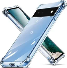 Google Pixel 6ケース 耐衝撃 クリア tpu 透明 スリム 薄型Pixel 6 カバーシリコン 指紋防止 米軍MIL規格取得 衝撃吸収 滑り止め カメラ保護 携帯カバー ワイヤレス 充電対応 おしゃれ 黄変防止 防塵 携帯カバ