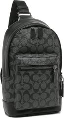 [コーチ]ボディバッグ ウエストバッグ アウトレット メンズ COACH 2853 QBAF4 チャコール ブラック