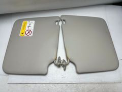 【純正パーツ】　日産　ルークス　B21A　サンバイザー　左右セット　室内用　日除け　鏡付き　カードホルダー　ベージュ　トリムコード：G　中古パーツ　汚れ多少あり