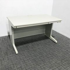 平デスク LAタイプ 引出し付 オフィスデスク プラス グレー