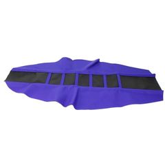 青黒 シートカバー モトクロス エンデューロ オフロード ノンスリップ リブ付き シート