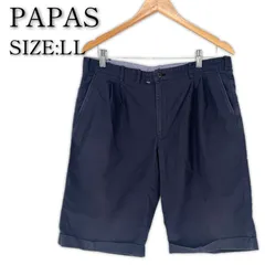Papas パパス ロゴピスネーム コットンツイル ショートパンツ 50/L 2025年最新】papas ショートパンツの人気アイテム - メルカリ