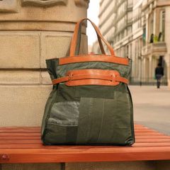 【RE:TACTICAL】PATCHWORK TOTE - U.S. Army Tent Remake【T.K GARMENT SUPPLY】