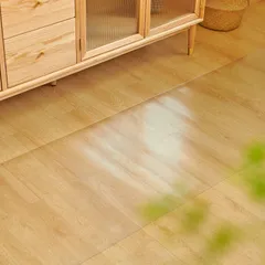 【数量限定】PVCマット 厚さ1.5mm 耐久性よい 透明 床保護マット クリア キズ防止 汚れ防止 キッチンマット 無色 撥水 エンボス加工 限定】クモリ(Kumori) カットできる お手入れ簡単 床暖房対応 【 滑り止め 台所マット(45X240cm)