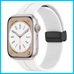 【特価商品】アップルウォッチ バンド 49mm 45mm 44mm 42mm 、 スポーツバンドブレスレット調節可能なソフトシリコンストラップ女性男性磁気バックルリストバンド コンパチブル コンパチブル iWatch Series Ultra 8 7 SE [