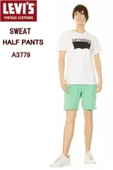 LEVI'S VINTAGE BIG-E A3779-0011 GR-LIMITED SWEAT REGULAR SHORTS HALF PANTS LOS ANGELES PLAIN MODEL リーバイス ロサンゼルス ハーフパンツ スウェトパンツのサムネイル